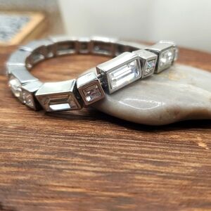 B2421 crystal gem bracelet‎ stretch